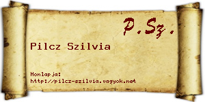 Pilcz Szilvia névjegykártya